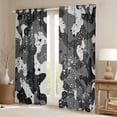 thumbnail image 2 of Homewish Camo Camouflage Black Out Curtains,Rustic Farmhouse Cabin Curtains Pack of 2 (42x63 Each),Gary Splash Ink Bedroom Curtains For Boys Teens,Super Cozy Room Decor, 2 of 6