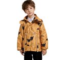 thumbnail image 2 of Mercatoo Kids Boys Zip Up Prints Jacket Coat Long Sleeve Hooded Thicken Outerwear Toddler Girls Winter Jacket 3t, 2 of 8