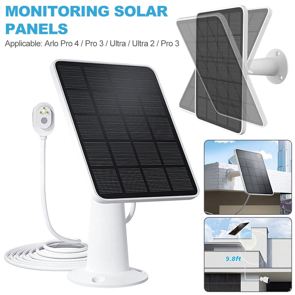 Orient Boe Solar Panel Charger for Arlo Pro 4/Pro 3/Ultra/Ultra 2 Security Cameras