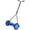 Black + Blue + Steel, variant on 16in Push Reel Lawn Mower for Small Lawns, Blue Color Steel Manual Grass Cutter with Adjustable Cutting Height