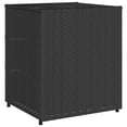 thumbnail image 5 of vidaXL Garden Storage Cabinet Black 55x59x69 cm Poly Rattan, 5 of 5