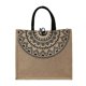 thumbnail image 3 of Lightweight Canvas Linen Tote Handbag for Outdoor, School, Camping, Beach – Large Capacity Jute Shopping Bag for Daily Use, 3 of 3