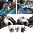 thumbnail image 1 of Tapa del tanque de combustible de la motocicleta Tapa del tanque de aceite Estilo de corona para Harley Sportster XL 1200 883 48 72 Dyna Touring Road King Softail Freewheeler FLRT FLST-Silver XianweiShao 8390606004062, 1 of 1