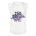thumbnail image 3 of Independence Day Shirt for Men Patriotic 250 Anniversary Usa Shirts Crew Neck Graphic We the People T Shirts Sleeveless Muscle Fit 1776 - 2026 Tank Tops White L, 3 of 3