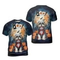 thumbnail image 3 of Happy Halloween Vampire Shih Tzu BOO with Pumpkins Fun and Spooky All Over Print 3D Shirt Unisex Merch Lion Dog Lover Gifts - 00018, 3 of 6