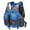 Blue, variant on Dazzduo Adjustable Unisex Padded Floating Fishing Vest Pack, Blue