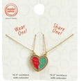 Wonder Nation Girl's "BFF" Multicolored Enameled Heart