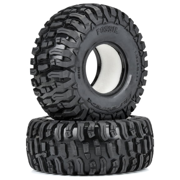Duratrax Fossil 2.9" Rock Crawling Truck Tires 2 for Axial SCX6 Front or Rear DTX5648