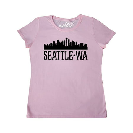 Seattle Washington City Skyline Women's T-Shirt