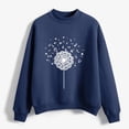 thumbnail image 4 of WXLWZYWL Trendy Sweatshirts For Women 2023 Women Casual Print Round Neck Loose Long Sleeve Short Tops Blouse Hoodless Sweatshirts, 4 of 5