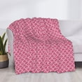 thumbnail image 3 of Rateoe Fish Scales Pattern Flannel Throw Blanket, Ultra-soft Blanket for Bed, Couch, Car, Hypoallergenic Anti-pilling blanket-, 3 of 6