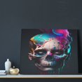 thumbnail image 3 of Kdxio Modern Abstract Colorful Skull B Pattern Canvas Wall Art for Living Room Wall Decor for Bedroom Bathroom Modern Framed Canvas Art Prints Ready to Hang,Horizontal, 3 of 6