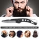 thumbnail image 2 of Peine para barba de acero inoxidable, peine plegable para barba, peine de bolsillo para bigote, peine para peinar el cabello para hombres, para barba, 1 pieza, color negro, 2 of 6