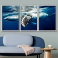 thumbnail image 3 of wall26 Framed Canvas Print Wall Art Set Tropical Island Underwater Deep Sea Whale Nature Animals Photography Realism Rustic Landscape Colorful for Living Room, Bedroom, Office - 24"x36"x3 W, 3 of 5