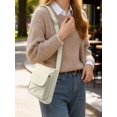 thumbnail image 7 of Gustave Shoulder Bags for Women Lightweight Casual Crossbody Purses and Handbags Phone Bag Nylon Water-Resistant Trendy Small Messenger Bag for Travel Work, White, 7 of 7