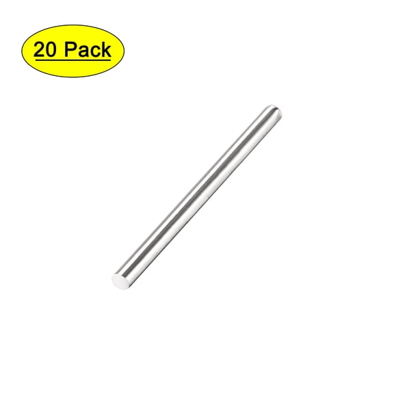 2mm x 25mm 304 Stainless Steel Solid Round Rod for DIY Craft - 20Pcs