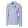 thumbnail image 2 of Women's Cutter & Buck Light Blue Virginia Cavaliers Vintage Oxford Stretch Long Sleeve Button-Up Shirt, 2 of 3