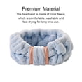 thumbnail image 3 of Sonducket Lazos para el cabello de cara Coral Fleece Diademas Suministros para el hogar Accesorios de peinado Ropa, zapatos y accesorios Miscelánea Azul claro, 3 of 6