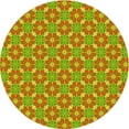 thumbnail image 1 of Ahgly Company Indoor Round Patterned Mahogany Brown Area Rugs, 3' Round, 1 of 6