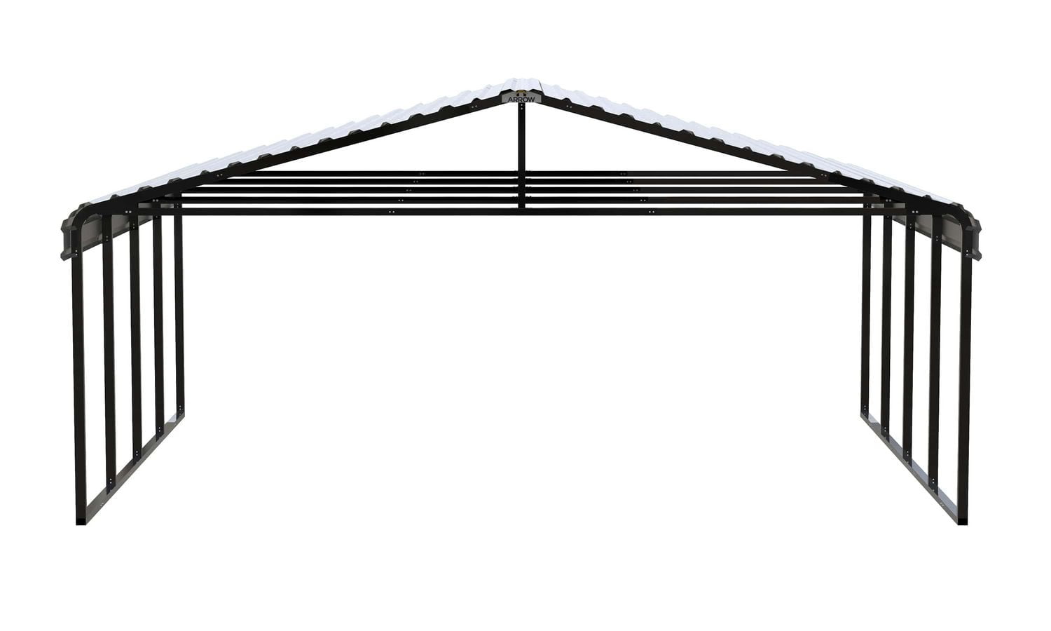 Arrow Carport 20 ft. x 20 ft. x 9 ft. Eggshell