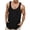 Black, variant on Mens Tank Tops Athletic Workouts Comfortable Breathable Versatile Fitness Apparel Spring Summer White Shirts XL
