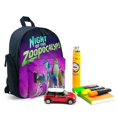 thumbnail image 3 of Noche de la Zoopocalipsis Mochila Escolar para Niños y Niñas, Mochila Infantil Ligera de Alta Calidad, Grande y Duradera Azul, 3 of 6