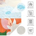 thumbnail image 3 of Yayeee Bath Rug for Bathroom Floor Non Slip Rectangle Fluffy Soft Absorbent Mat, 16"x24", Abstract Plants, 3 of 7
