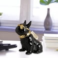 thumbnail image 5 of Estatua de perro Zulema Cerámica Verde Regalo de cumpleaños, 5 of 5