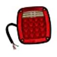 thumbnail image 3 of Buyers Products 5626734 Passenger Side 5.75 Inch Red Stop/Turn/Tail Light, 3 of 5