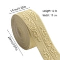 thumbnail image 2 of 10M Adhesive Foam Wall Molding Waterproof Decorative Border For Ceilings Baseboards TV Backdrops And Furniture Edges, 2 of 8