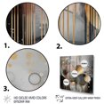 thumbnail image 3 of Designart "Abstract Shapes And Lines III" Abstract Marble Wall Art Living Room, 3 of 5