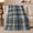 Blue Plaid Check, variant on Serene Blue Plaid Farmhouse Comfort, Peaceful Artistic Scene, Warm Flannel Blanket for Ranch House and Living Room, Art Lovers person's Day Gift, Artistic Home Decor
