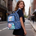 thumbnail image 6 of Pzuqiu Space Axolotl Schoolbag for Girls 17 Inch Backpacks Lightweight Bookbags Outdoor Camping Hiking Rucksack for Teenagers Students Comfortable Shoulder Bookbag 10-12 Years, 6 of 7