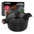 thumbnail image 1 of Olla Cacerola de Aluminio con Revestimiento Antiadherente Libre de PFOA Cookify (Color Negro, 24 cm), 1 of 7