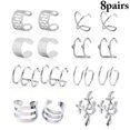 thumbnail image 3 of 8 Paires de Boucles d'Oreilles Créatives Clip Cartilage Non Percées, 3 of 10