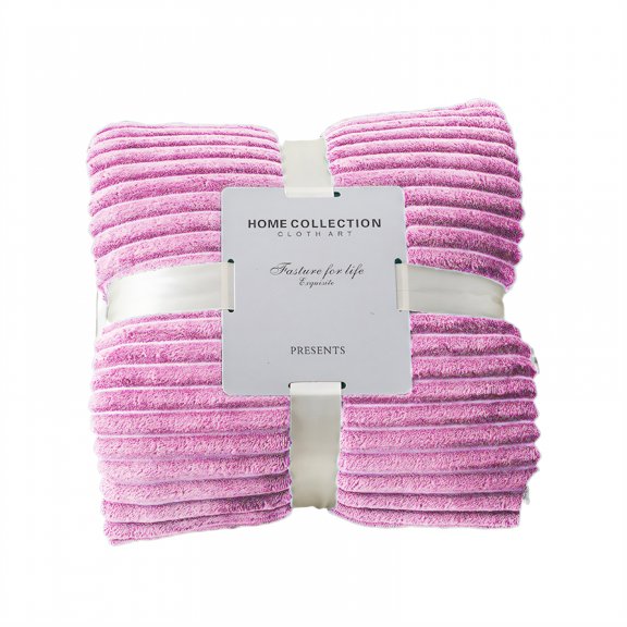 AUQ Throw Blanket,Simple Classic Design Cute Blanket,Versatile Living Decor Bed Throw Blanket,Pink,20*28in