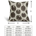 thumbnail image 5 of Fall Pillow Covers 18x18 Set of 2 Balck Pumpkin Autumn Themed Thanksgiving Harvest Print Decorative Throw Pillows Outdoor Pillowcase Farmhouse Linen Cushion Case Decor for Sofa Couch Bed, 5 of 6