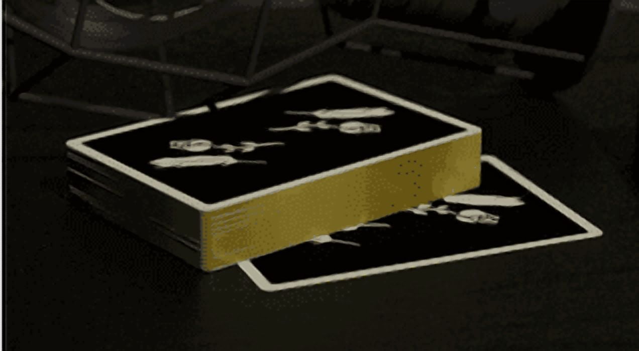Gold Gilded Black Remedies Playing Cards by Madison x Schneider
