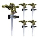 thumbnail image 1 of 5X Aspersor de Pulverización de Riego Rotativo de 360 Grados para Césped, Jardín, Jardín, Pasto O Césped Rociador de Rociadores de Agua de Manguera de PúAs de Impulso de Metal, 1 of 5