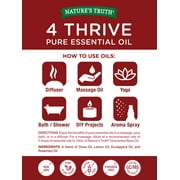 Natures Truth 4 Thrive Essential Oil Blend | 15 mL | 100% Pure | Natural & Undiluted | GC/MS Tested | Great for Diffusers | Blend of Clove, Lemon, Eucalyptus, Rosemary Oil