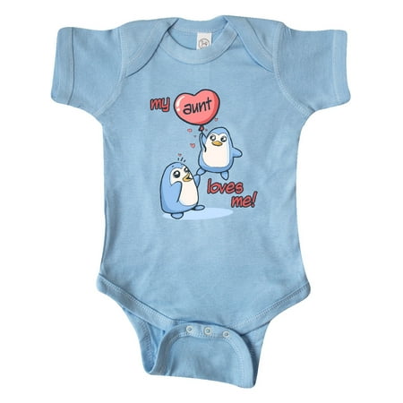 

Inktastic My Aunt Loves Me Gift Baby Boy or Baby Girl Bodysuit