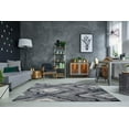 thumbnail image 2 of Ladole Rugs Abstract Contemporary Durable Area Rug - Premium Soft Room Decor Carpet for Living Room, Bedroom, Kitchen, Dining, and Office - Grey and Cream, 8x10 (7'10" x 10'5" 240cm x 320cm), 2 of 3