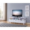 thumbnail image 1 of 60'' TV Stand with Storage, White, 1 of 4