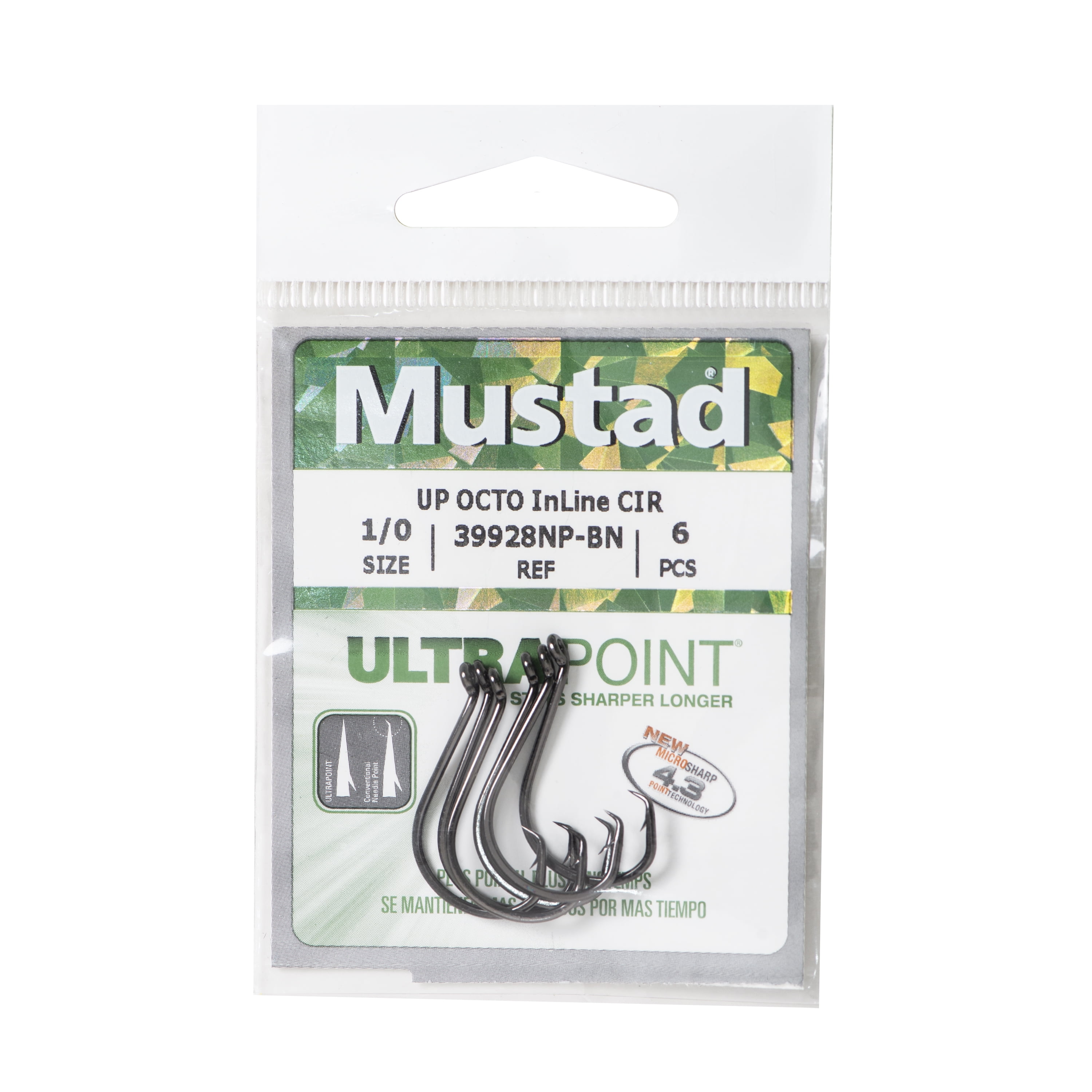 Mustad Ultra Point Octopus Hook (Black Nickel) - Size: 7/0 6pc 
