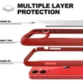 PeakDrop iPhone 12/12 Pro Case, Full Body Protection, Clear with 2X