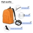 thumbnail image 7 of Wukai Orange Glitter2 Paper Reusable Cosmetic bag,Travel Toiletry Organizer Capacity,Waterproof Puzzle Bags, 7 of 7