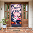 thumbnail image 4 of Colorful Design Happy Boo-Day Ghost Halloween Banner Decorative Castle Black Cat for Halloween Party Indoor Decoration Kid's Celebration, 4 of 9
