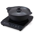 thumbnail image 1 of Iris Ohyama IH Cooking Heater Desktop 1400W Pot Set 2020 Model Black IHKP-T3724-B, 1 of 5