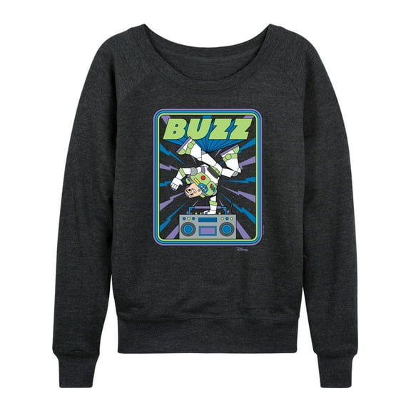 Disney - Toy Story - Buzz Breakdancing - Women's Lightweight French Terry Long Sleeve Shirt