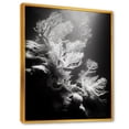 thumbnail image 2 of Designart "Monochrome Anemone Reef IV" Coastal Coral Under Water Floater Framed Wall Decor, 2 of 5